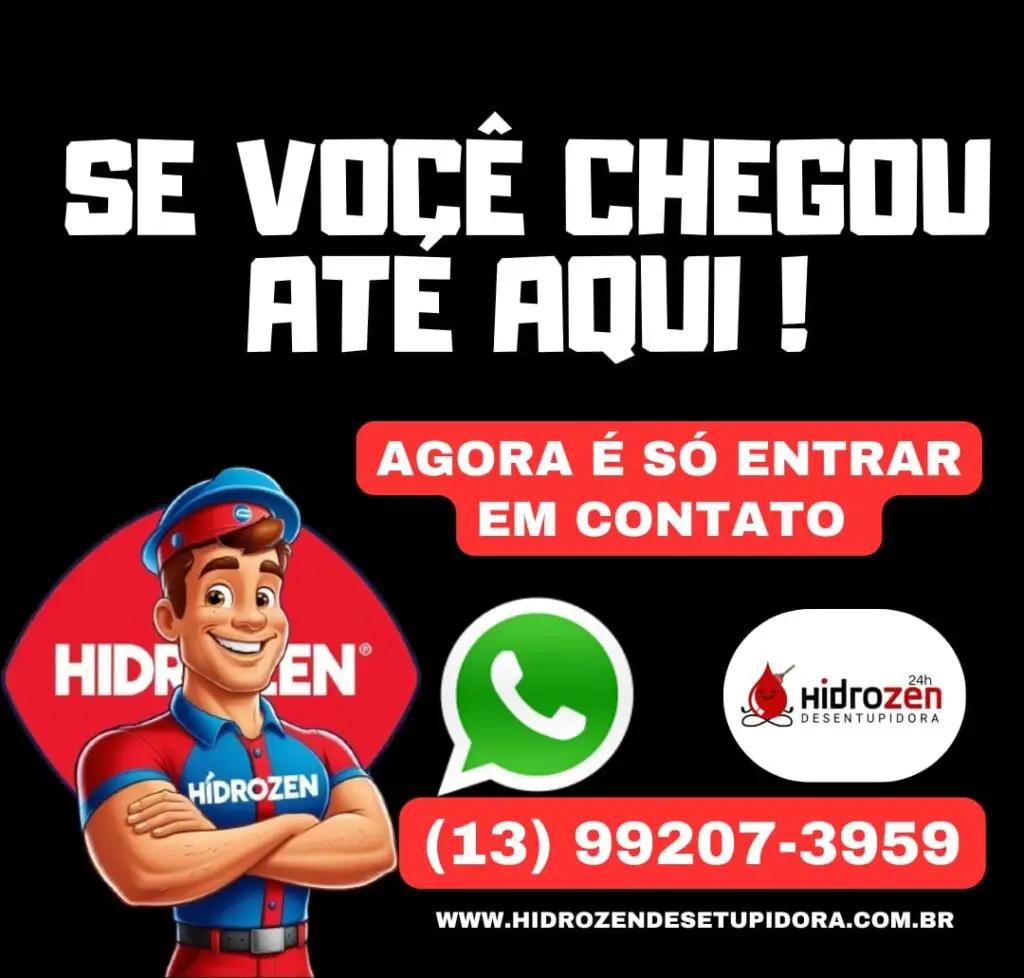 Botão do WhatsApp da Hidrozenm Desentupidora — clique para contato rápido pelo (13) 99207-3959