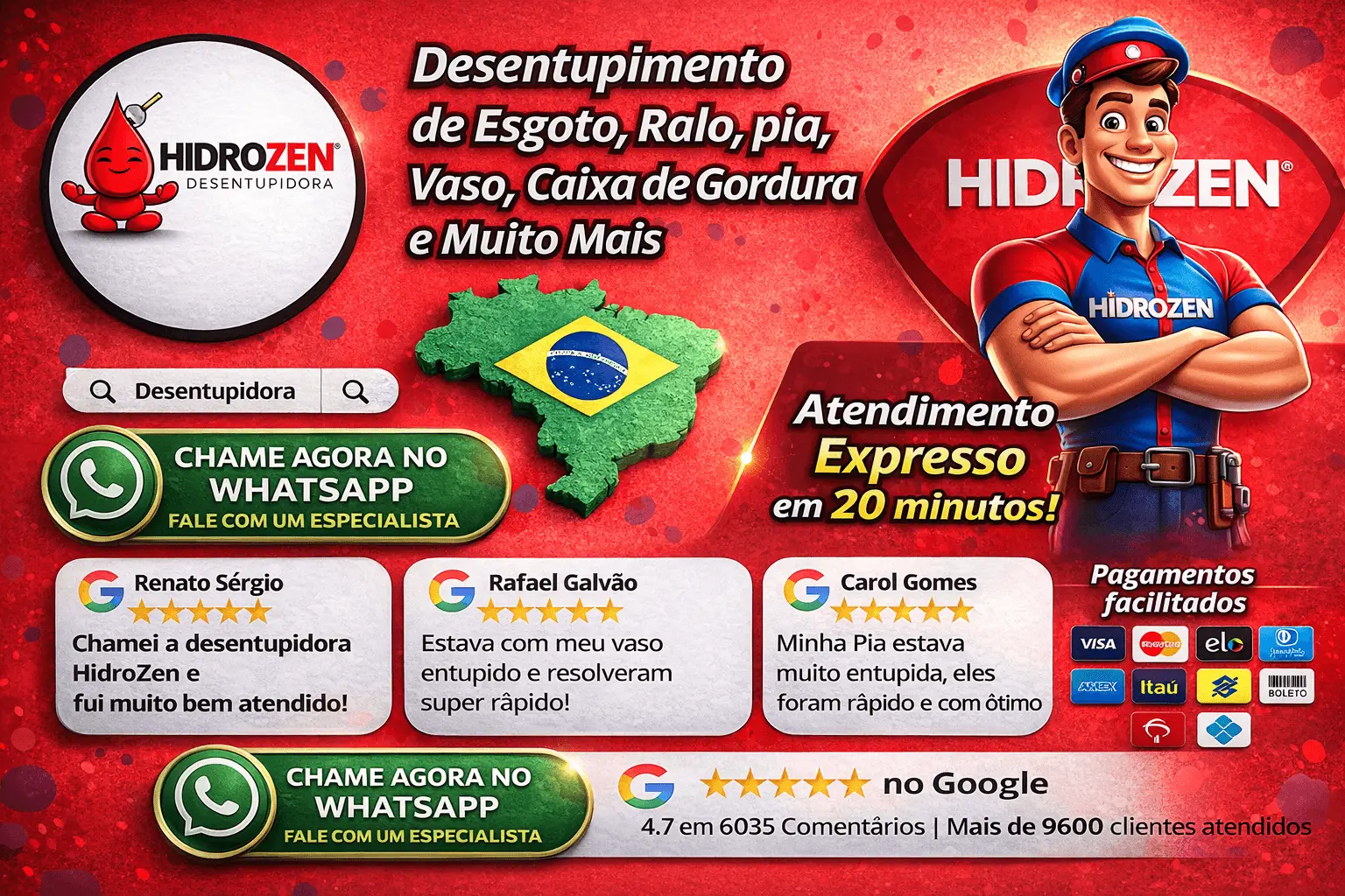 Desentupidora Hidrozen: atendimento técnico em desentupimento e manutenção hidráulica Desentupidora Hidrozen: atendimento técnico em desentupimento e manutenção hidráulica