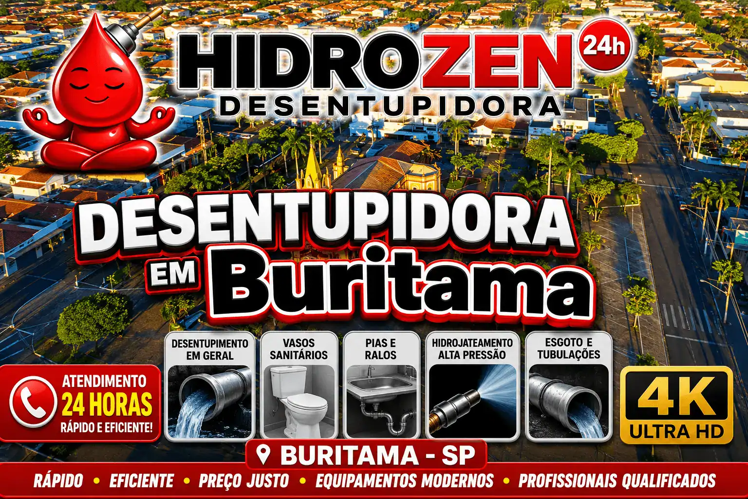 desentupidora em Buritama