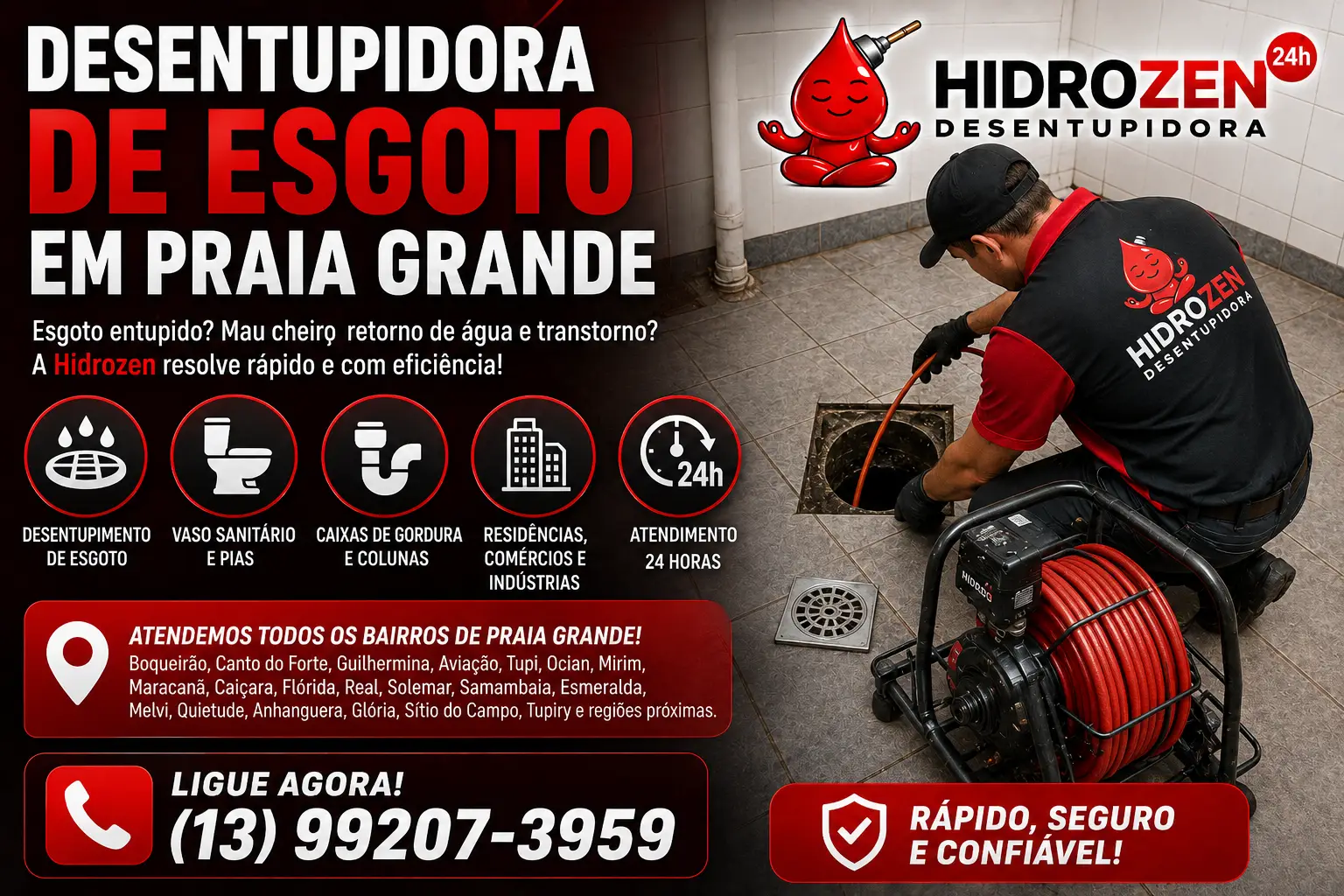 Desentupimento de esgoto