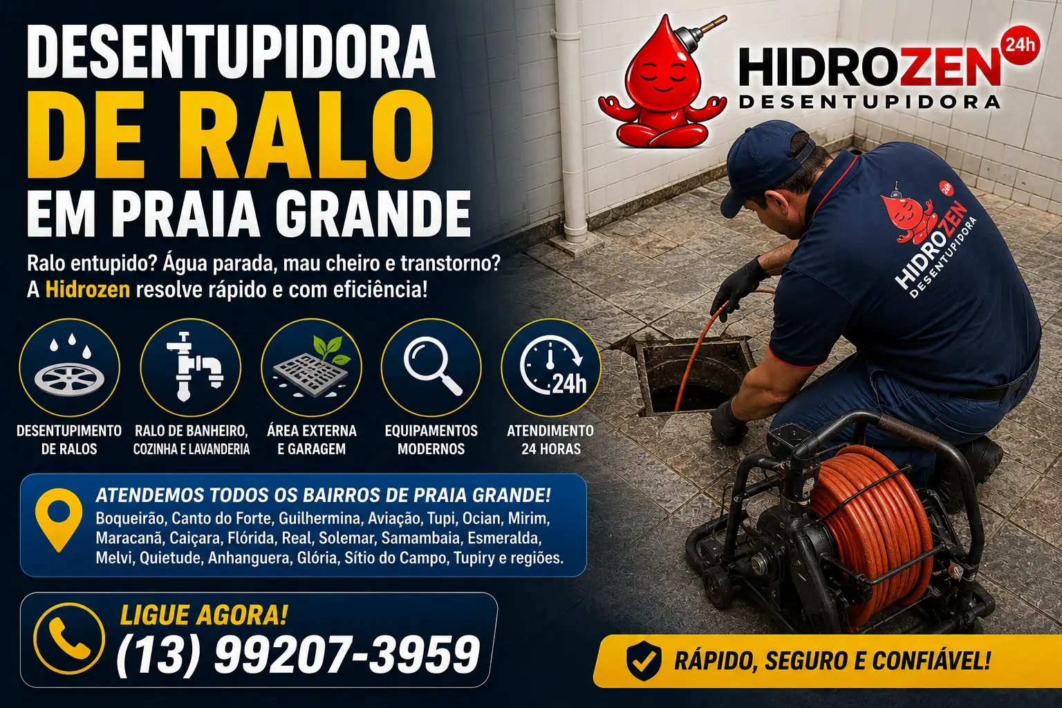 Desentupimento de ralo
