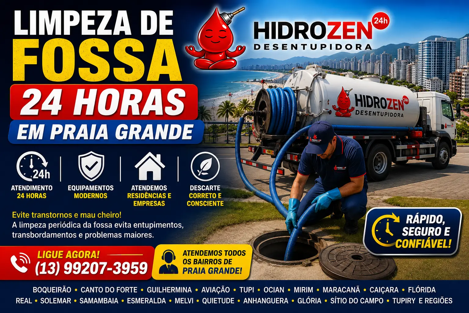 Imagem da página Limpa Fossa da Hidrozen