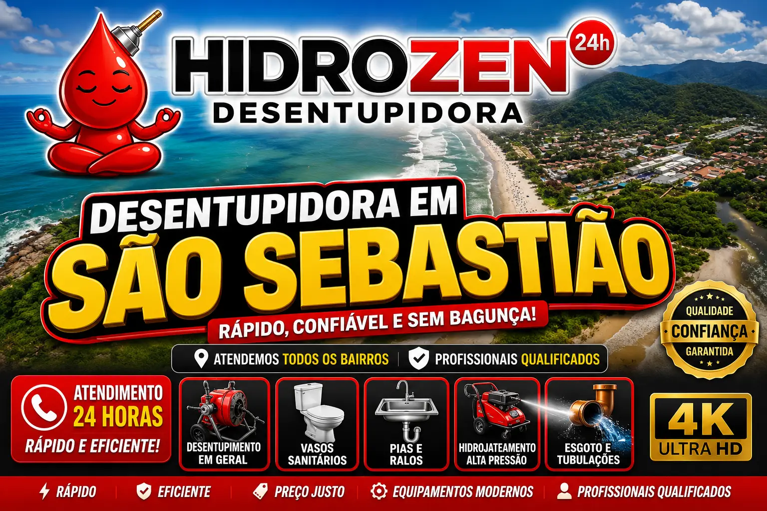 Desentupidora em São Sebastião
