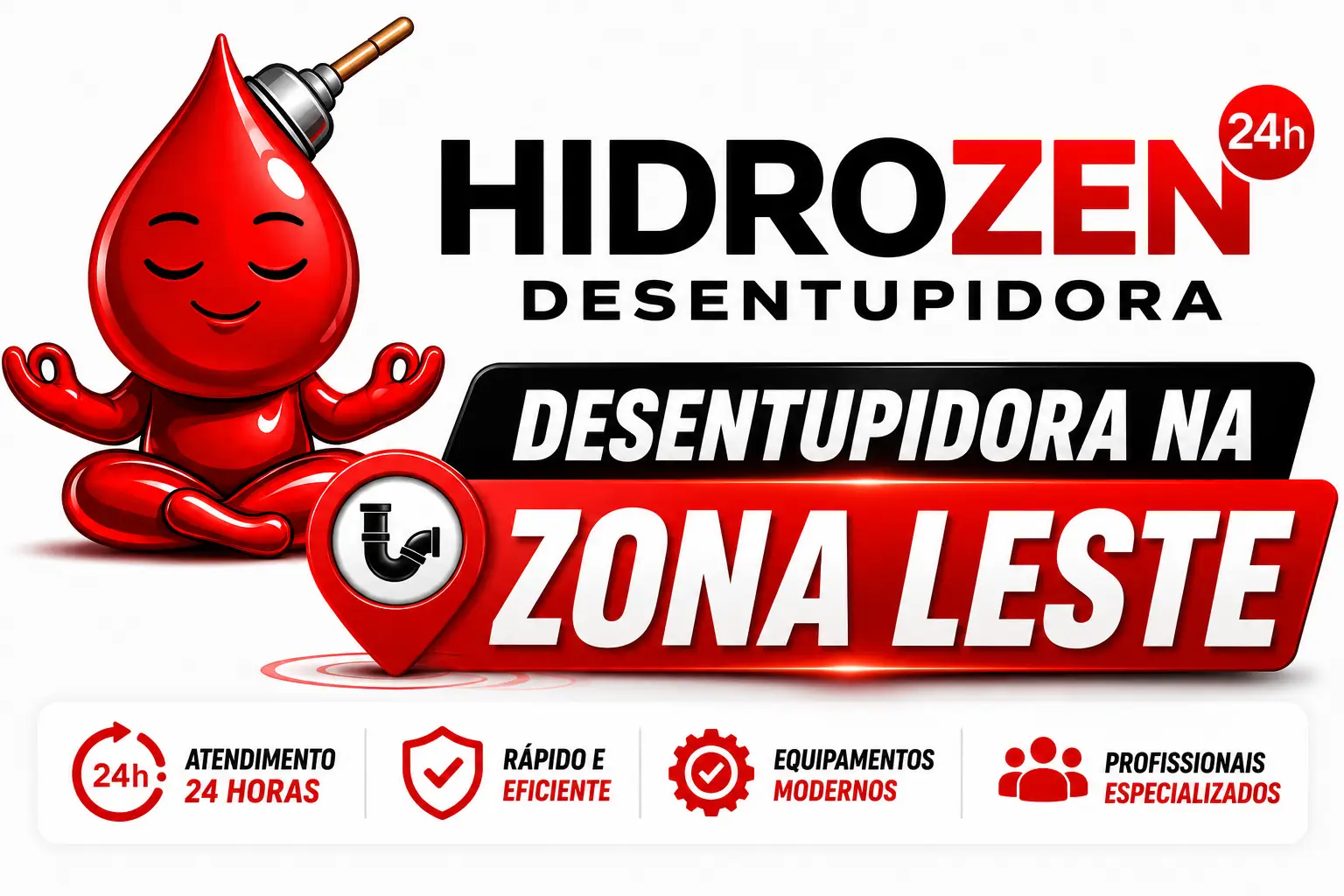 Desentupidora na Zona Leste de São Paulo